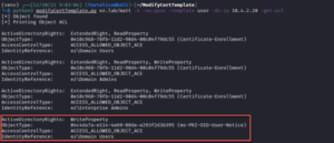 modifyCertTemplate - ADCS Cert Template Modification And ACL Enumeration 19 ADCS2520Cert