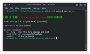 Malwarescanner - Simple Malware Scanner Written In Python 2 malwarescanner