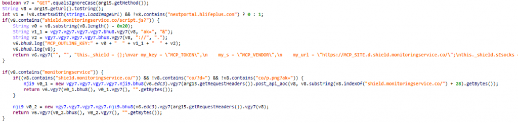 Substitution of anti-fraud script