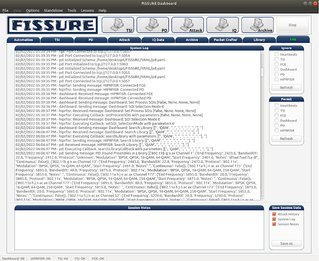 FISSURE 16 log