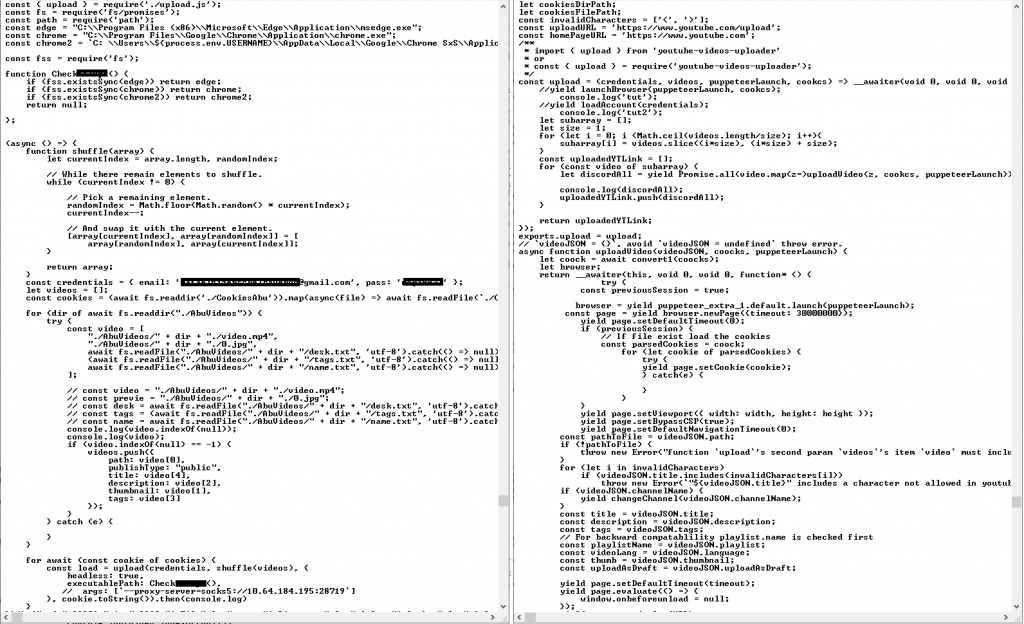 Self-spreading stealer attacks gamers via YouTube 6 Code for video uploading