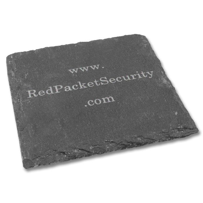 redpacket security laser engraved slate front