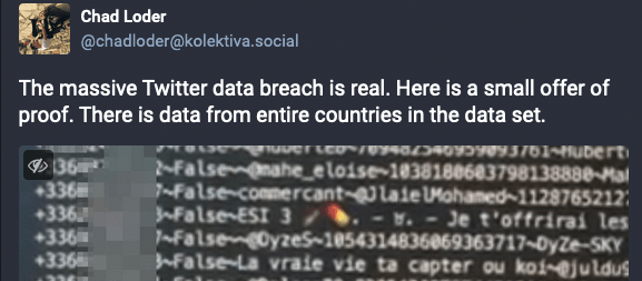Info on larger Twitter data leak