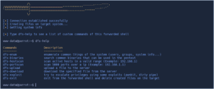 DFShell - The Best Forwarded Shell 21 c1f8837aa9f871ea0cc3954930d50e54c03cca418b9a40538f4c5a856b7ea5c2
