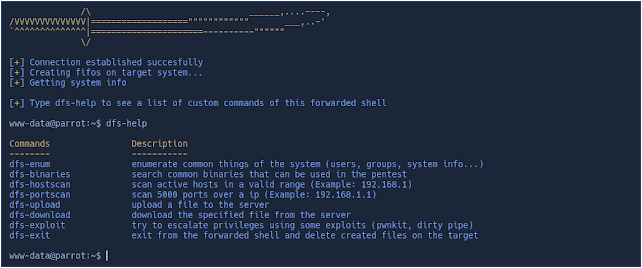 DFShell - The Best Forwarded Shell 2 dfc6bd5e65a23c5de0a3026da06bd5ab8a2c0a9d9681c340e5866e11e57e910c