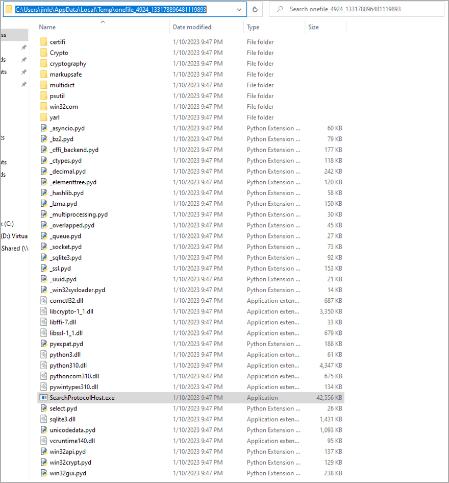 Malicious ‘Lolip0p’ PyPi packages install info-stealing malware 3 Files 'update.exe' drops on the host system