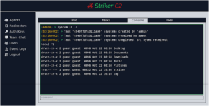 Striker - A Command And Control (C2) 8 2b9948240ccaf39f94016071de91d499c75c412cd7792a466d6f99783857460a