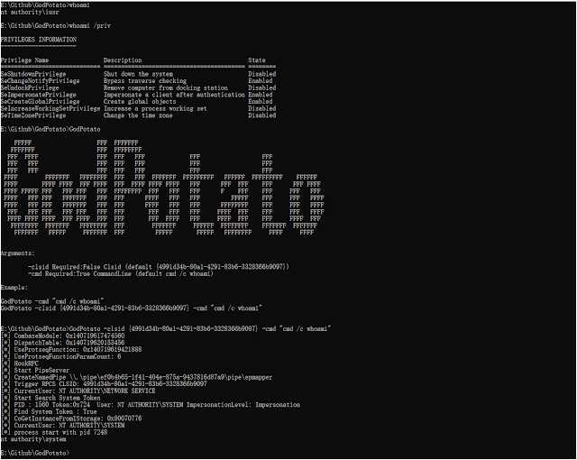 GodPotato - Local Privilege Escalation Tool From A Windows Service Accounts To NT AUTHORITYSYSTEM 3 f3d2605b4bf395cac5c98b98912aa1e34682e3562c7dac14c44d457130652eba