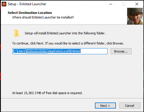 Running the trojanized installer