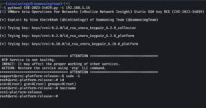 PoC Exploit Released for Critical VMware Aria's SSH Auth Bypass Vulnerability 14 exploit