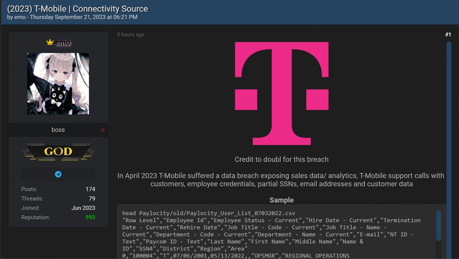 T-Mobile denies new data breach rumors, points to authorized retailer 2 Forum post claiming to share T-Mobile data