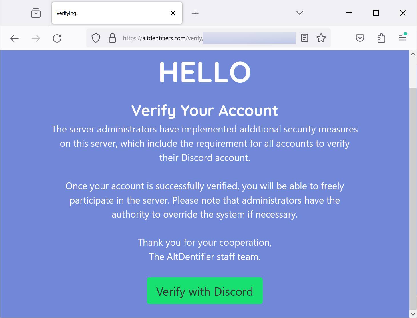 Bloomberg Crypto X account snafu leads to Discord phishing attack 3 AltIdentifiers phishing website