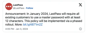 Lastpass Now Requires 12 Character Master Passwords For Better Security 19 ab49d7e260db61f6dbd35dba570c4333ed5b95215e210ad4a27e8678693a3fee