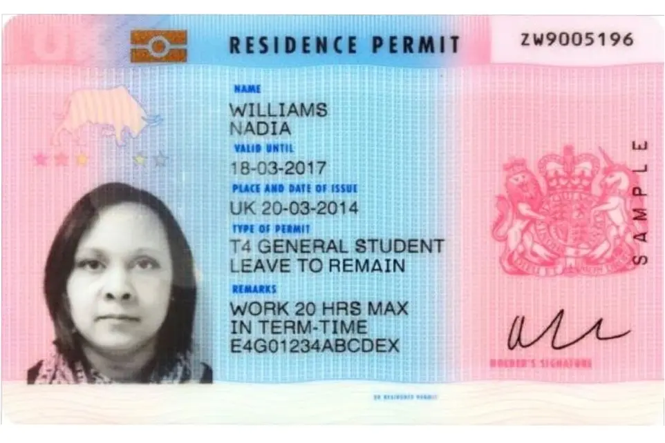 UK BRP card