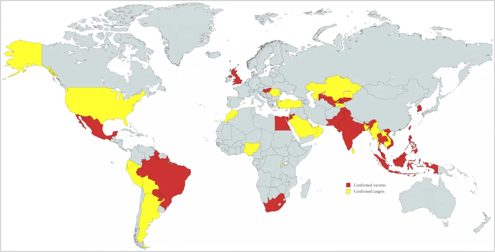 Victims map