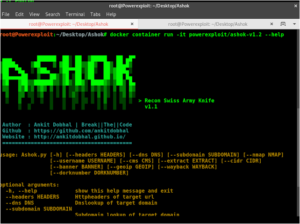 Ashok - A OSINT Recon Tool, A.K.A Swiss Army Knife 17 b69ae06176bb6b74e0fd8364329bcbc283f9d97e21318741c11695954e5fdaef