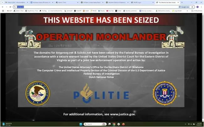 moonlander takeover screen