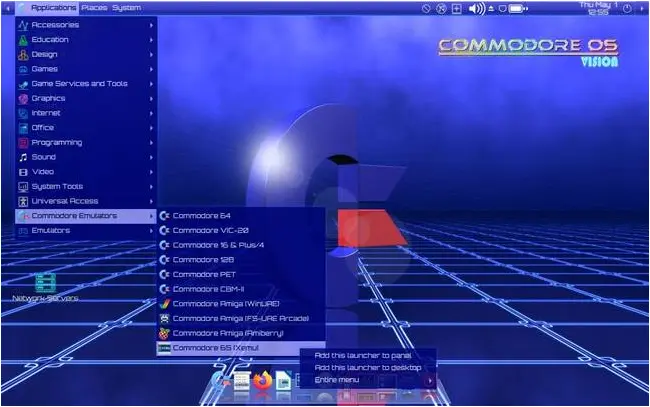 Commodore OS 3 comes with a selection of CBM emulators, but you'll need Amiga ROMs Commodore OS 3 comes with a selection of CBM emulators, but you'll need Amiga ROMs