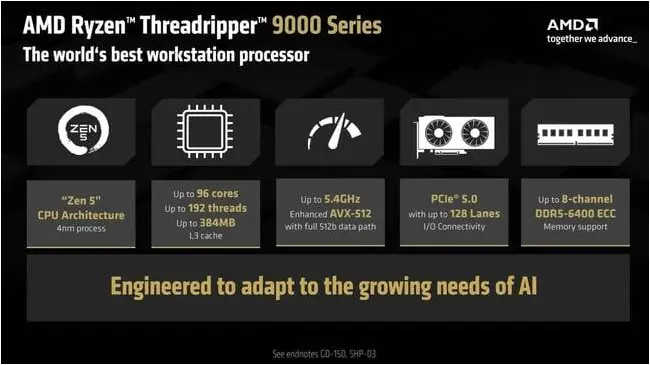 Here's a quick rundown of AMD's 9000-series Threadrippers, emphasis on up to Here's a quick rundown of AMD's 9000-series Threadrippers, emphasis on up to.