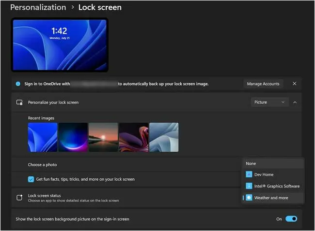 disable ads on the lock screen