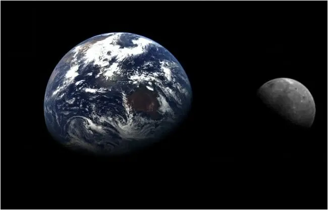 Images of Earth and Luna captured by China's Tianwen 2 probe from a distance of 590,000km Images of Earth and Luna captured by China's Tianwen 2 probe from a distance of 590,000km