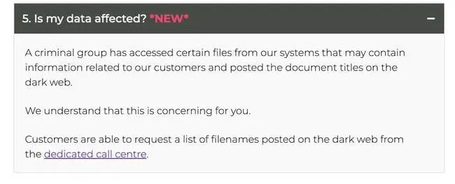 screenshot colt FAQ