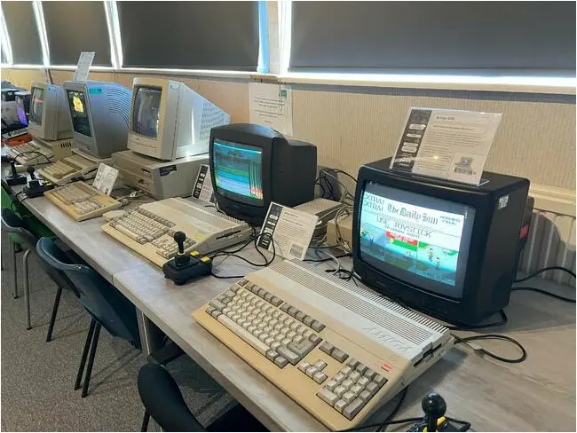 Hands-on with the Commodore Amiga (pic: Richard Speed)