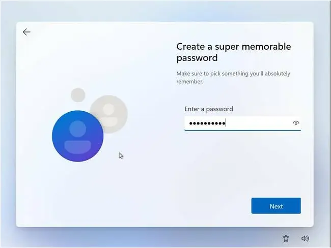 Enter a password