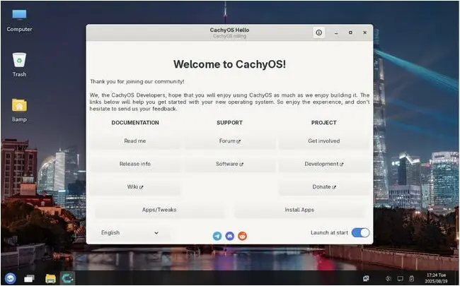 CachyOS offers the UKUI desktop mostly only seen in Ubuntu Kylin. It's pretty, and unusual, and pretty unusual. CachyOS offers the UKUI desktop mostly only seen in Ubuntu Kylin. It's pretty, and unusual, and pretty unusual.