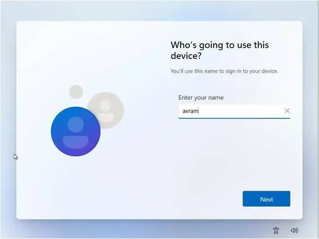 Enter username