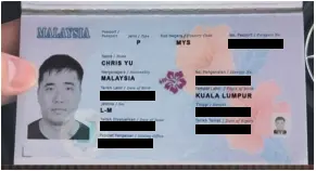 ID card for North Korean IT worker alias Chris Yu