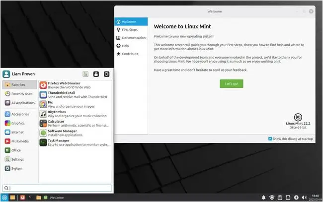 Mint 22.2 comes with the same version of Xfce as the previous release, inherited from its Ubuntu Noble base Mint 22.2 comes with the same version of Xfce as the previous release, inherited from its Ubuntu Noble base
